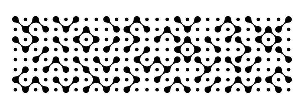 Metaball shapes dot with connect pattern. Abstract circle liquid fluid blobs icon with organic concept form for network background. Design vector element of metaball 