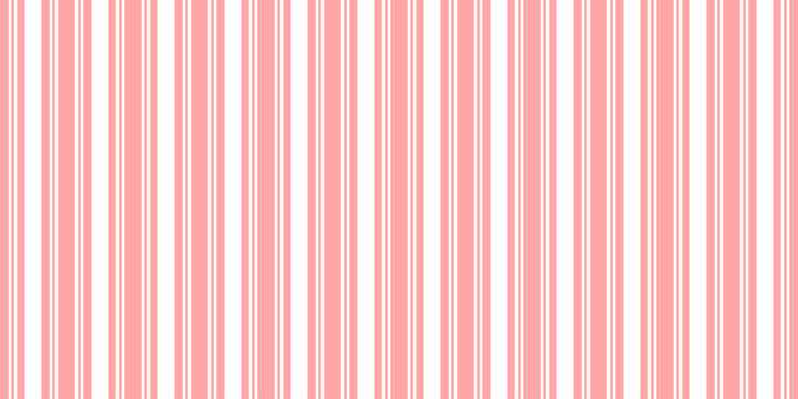 Stripe candy cane seamless pattern with pink and white vertical stripes. Design winter stripe for Christmas background, wrapping paper, festive card
