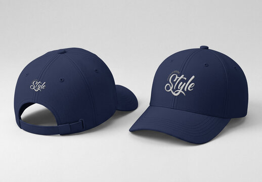Baseball Cap Hat Logo Mockup