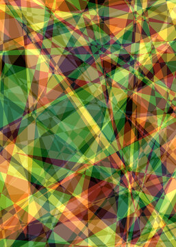 Kunstdekor mit Linien und Farbsprktrum 
