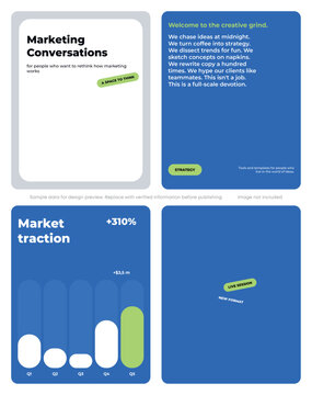 Poster Social Media Set for Finance Education Business Marketing IT