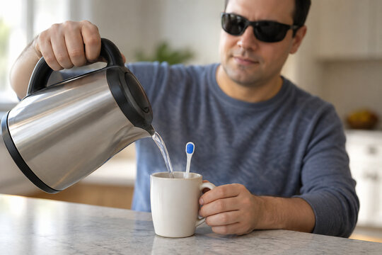 Audible Liquid Level Indicator Beeping on Hot Beverage Mug