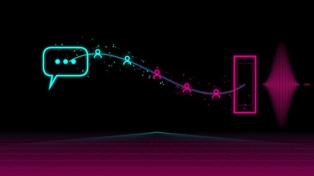 Digital communication concept with social network connection