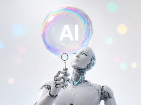 A humanoid is inflating the artificial intelligence bubble.