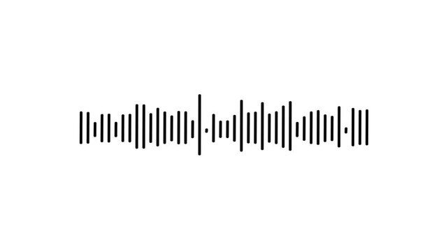music bar, audio visualizer lines isolated icon , music equalizer rhythm bars frequency meter, podcast voice soundwave on a transparent background