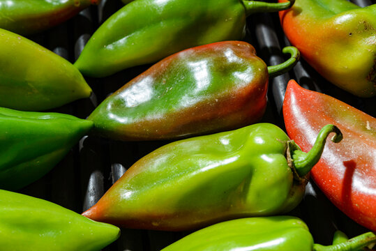 fresh green peppers