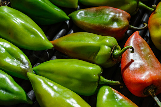 fresh green peppers
