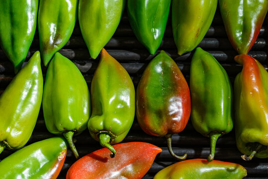 fresh green peppers