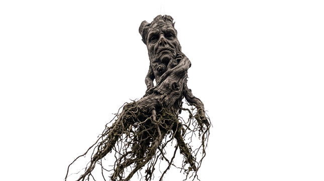 Screaming mandrake root fantasy figure.