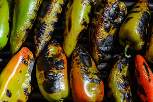 grilled vegetables on the grill