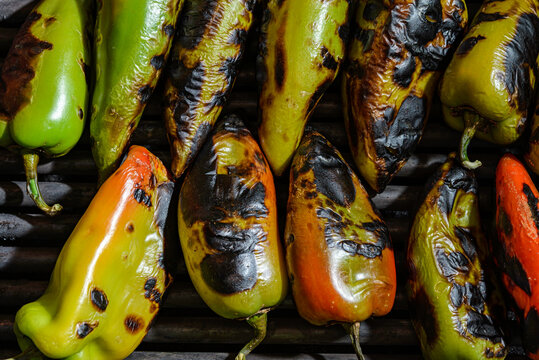 grilled vegetables on the grill