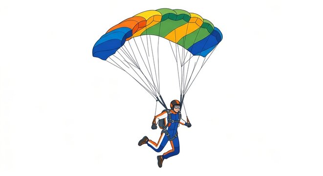 parachute with a parachute