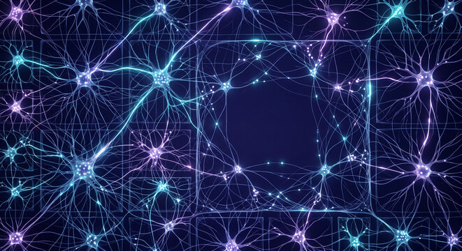 Neural Synaptic Connectome Axon Network Wave Background