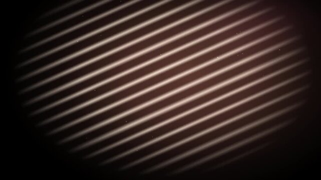 Warm diagonal light leaks overlay creating striped sunbeam pattern across deep textured dark surface