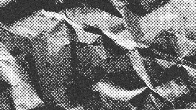High contrast black and white halftone botanical leaf pattern for artistic nature inspired graphic design.