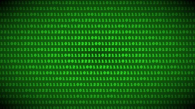 Green Binary Code Matrix Animation