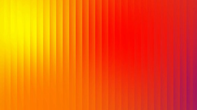 Abstract yellow orange red vertical line gradient background with smooth wave motion loop creating vibrant dynamic texture