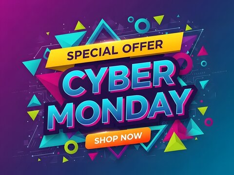 Cyber monday special offer banner design