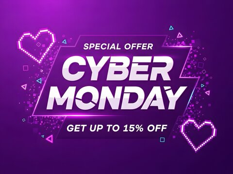 Cyber monday special offer discount banner