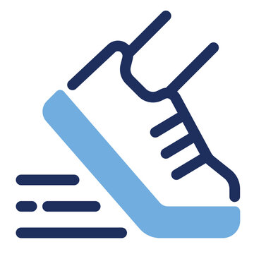 Running Shoe Fitness Workout Duo Tone Icon