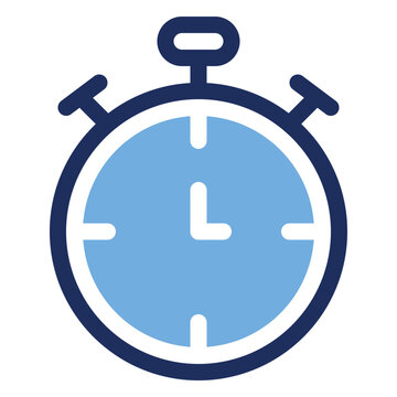 Stopwatch Timer Workout Training Duo Tone Icon