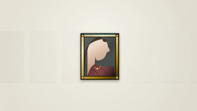Animation illustrating Real-World Asset RWA tokenization of classic fine art into digital tokens on a blockchain, highlighting fractional ownership, smart contracts, and democratized access