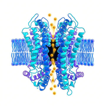 Voltage-Gated Ion Channel Membrane Protein Conducting Ions