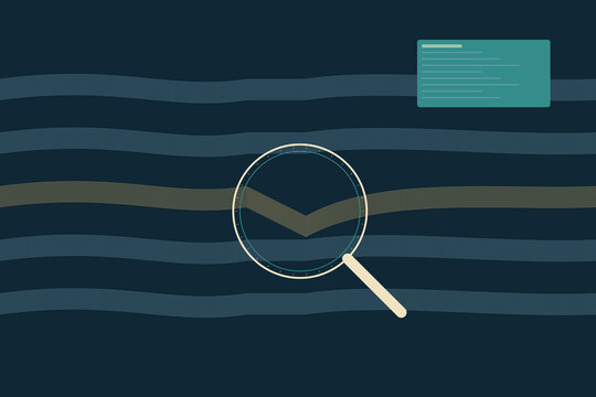 Magnifying glass finds an anomaly in a model signal