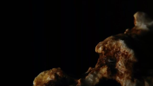 Dark background with wet mountain rock and rain drops BMA Visuals Horizontal Video