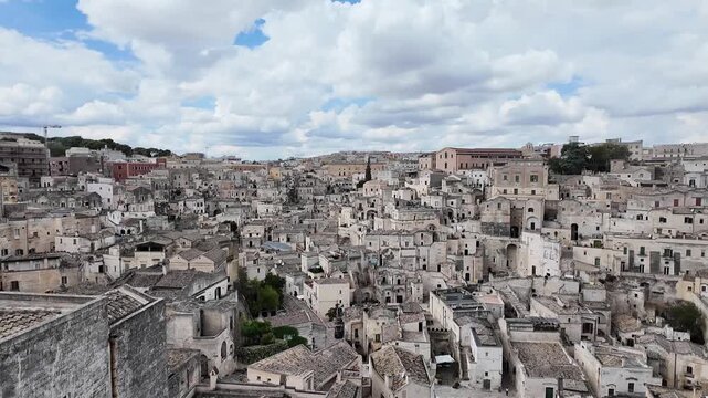 Matera - Italy - Septemner 15 - 2026 : Panoramic View of Matera City