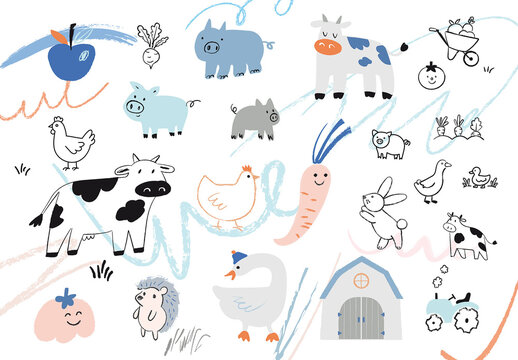 Cute Farm Poster Layout