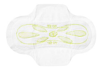 Absorbent pad with design on top surface intended for hygiene use © fotofabrika