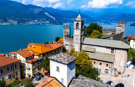 View of Corenno Plinio near Dervio by Lake Como, Italy