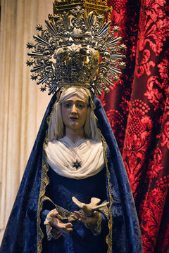 Statue Of The Virgin Mary In Spanish Style
