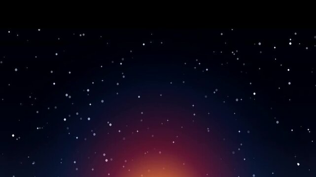 Atmospheric Starry Night Sky with Rising Horizon Light and Dust