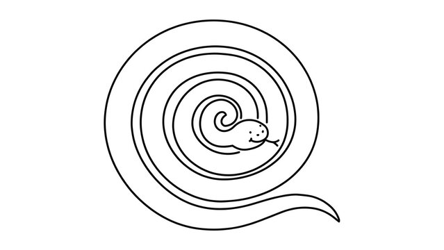 Spiral shape white background.