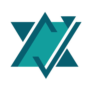 Geometric abstract star shape