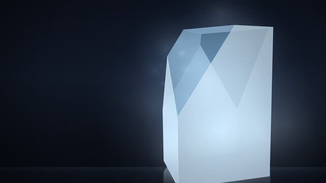 Ice Block Sculpture Carving Reveal Animation
