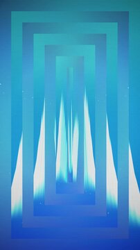 Abstract Blue and Purple Metallic Waves on Dark Background