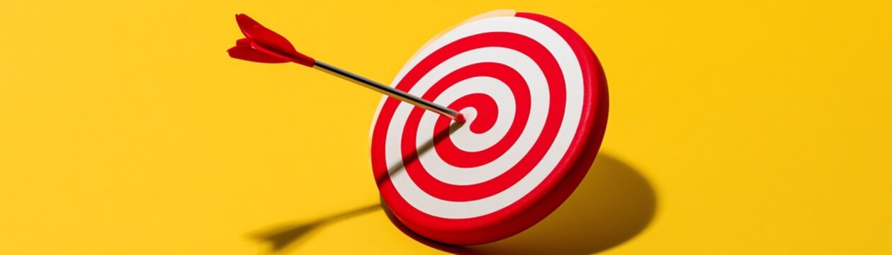 Target with arrow representing goal achievement.
