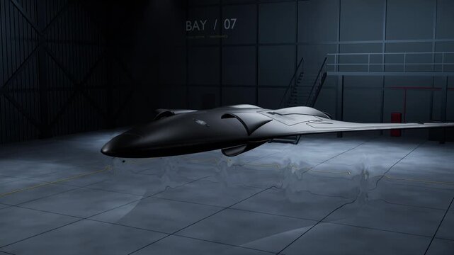 Drone Concept Model in Hanger