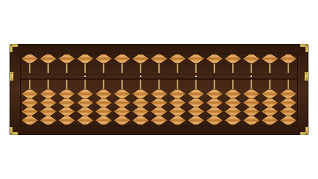 Traditional japanese abacus soroban for mathematical calculation