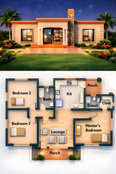 Modern Luxury Building, House, Villa & Interior Architecture Design &ndash; 3D Visualization
