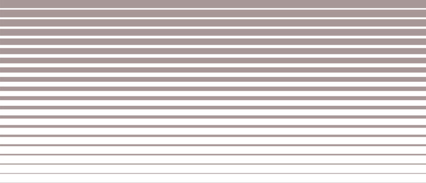 Abstract horizontal lines pattern with a pale gradient fade. Soft metallic striped texture background. Minimalist graphic design element.