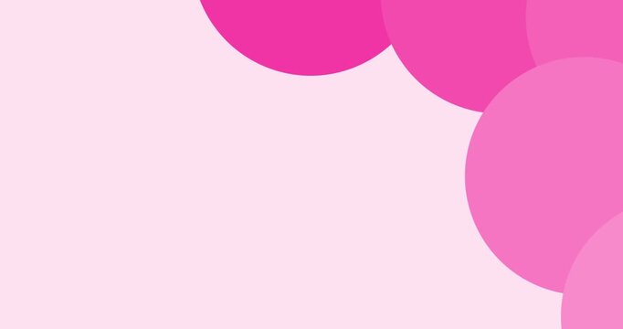 Pink abstract background vector animation with copy space