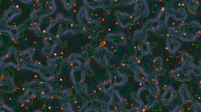 Abstract Digital Circuitry with Connected Nodes and Lines