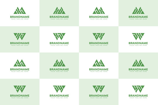 Letters MXJ WXJ MYJ WYJ XJ YJ Logo Set, suitable for any business