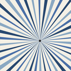 Obraz premium Colorful white and blue sunray background. Glowing light rays for design and print use.