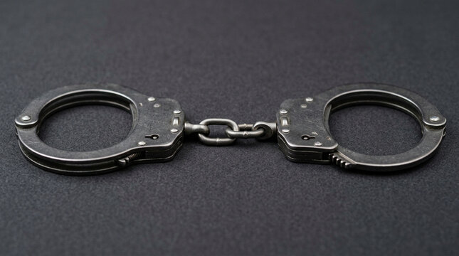 Crime Law Justice Metal Handcuffs