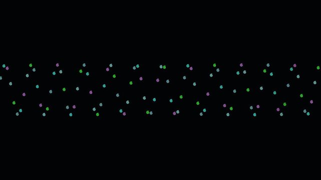 Cosmic Dance of Light: A mesmerizing abstract pattern of scattered, glowing particles resembling distant stars or celestial dust drifts across a dark, expansive void.